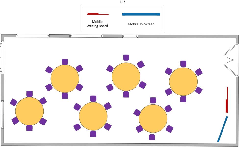 Layout plan for room RB 1003         