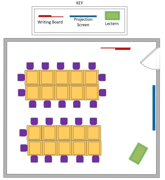 Layout plan for room CH 2003         
